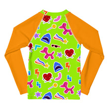 Load image into Gallery viewer, Kids Rash Guard - Sticker Bomb
