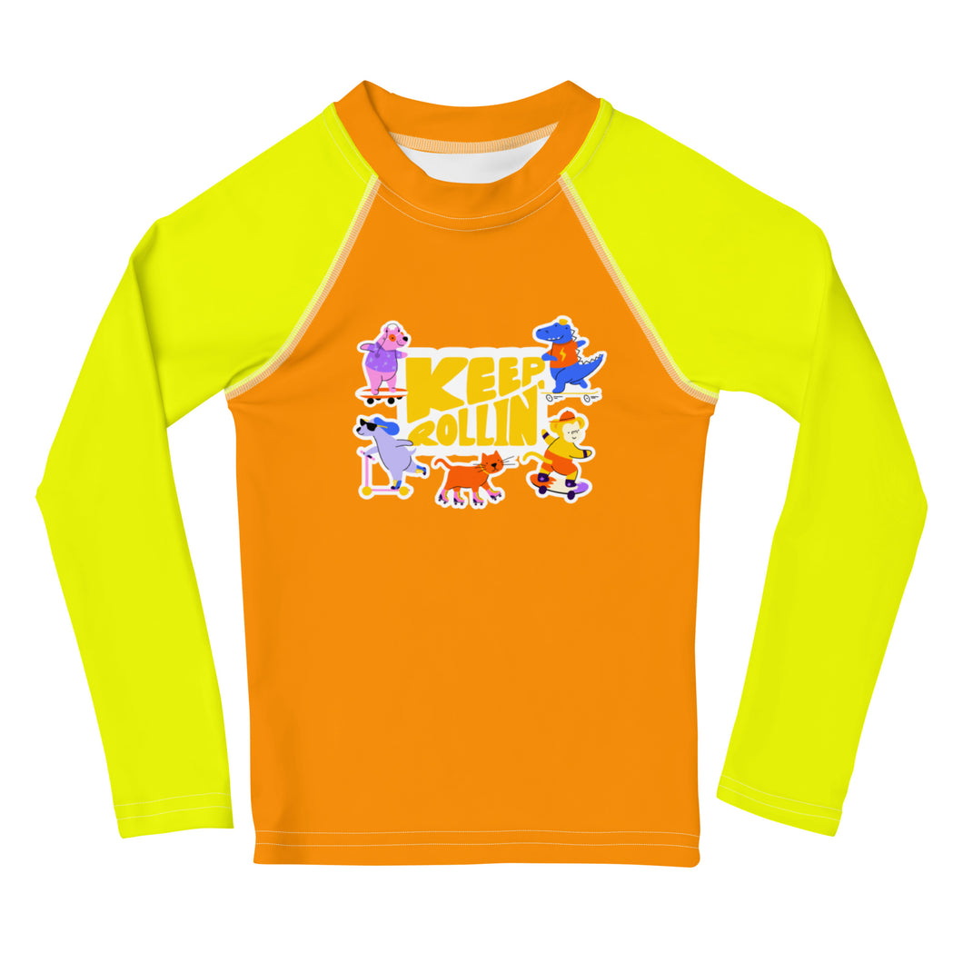 Kids Rash Guard - Keep Rollin'