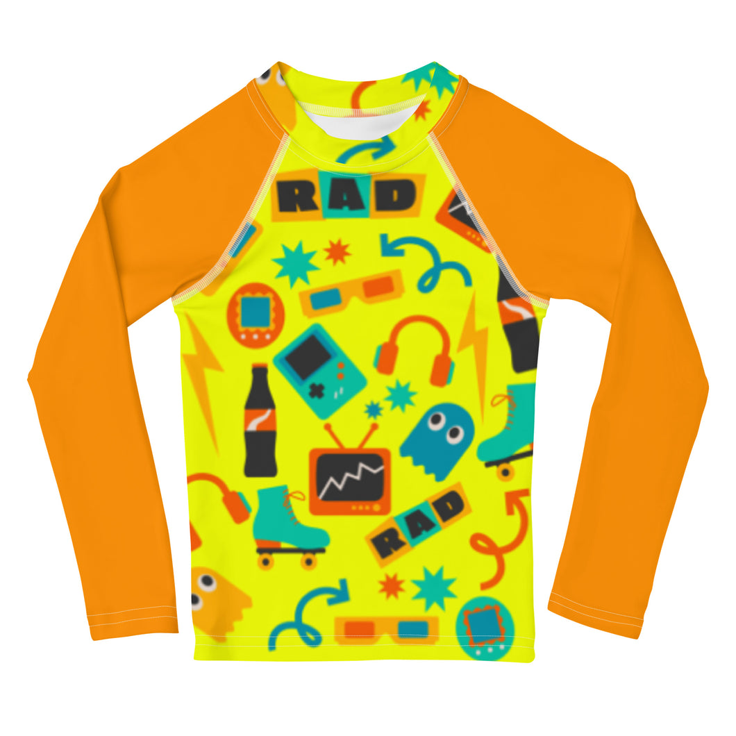 Kids Rash Guard - I Love The 90's