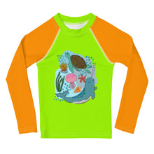 Load image into Gallery viewer, Kids Rash Guard - Motion In The Ocean
