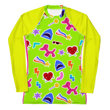 Load image into Gallery viewer, Match My Mini Women&#39;s Rash Guard - Sticker Bomb
