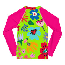 Load image into Gallery viewer, Kids Rash Guard - Once And Floral
