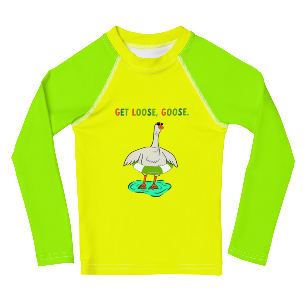 Kids Rash Guard - Get Loose Goose