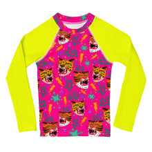 Load image into Gallery viewer, Kids Rash Guard - Big Cats
