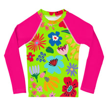 Load image into Gallery viewer, Kids Rash Guard - Once And Floral
