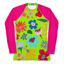 Load image into Gallery viewer, Match My Mini Women&#39;s Rash Guard - Once And Floral
