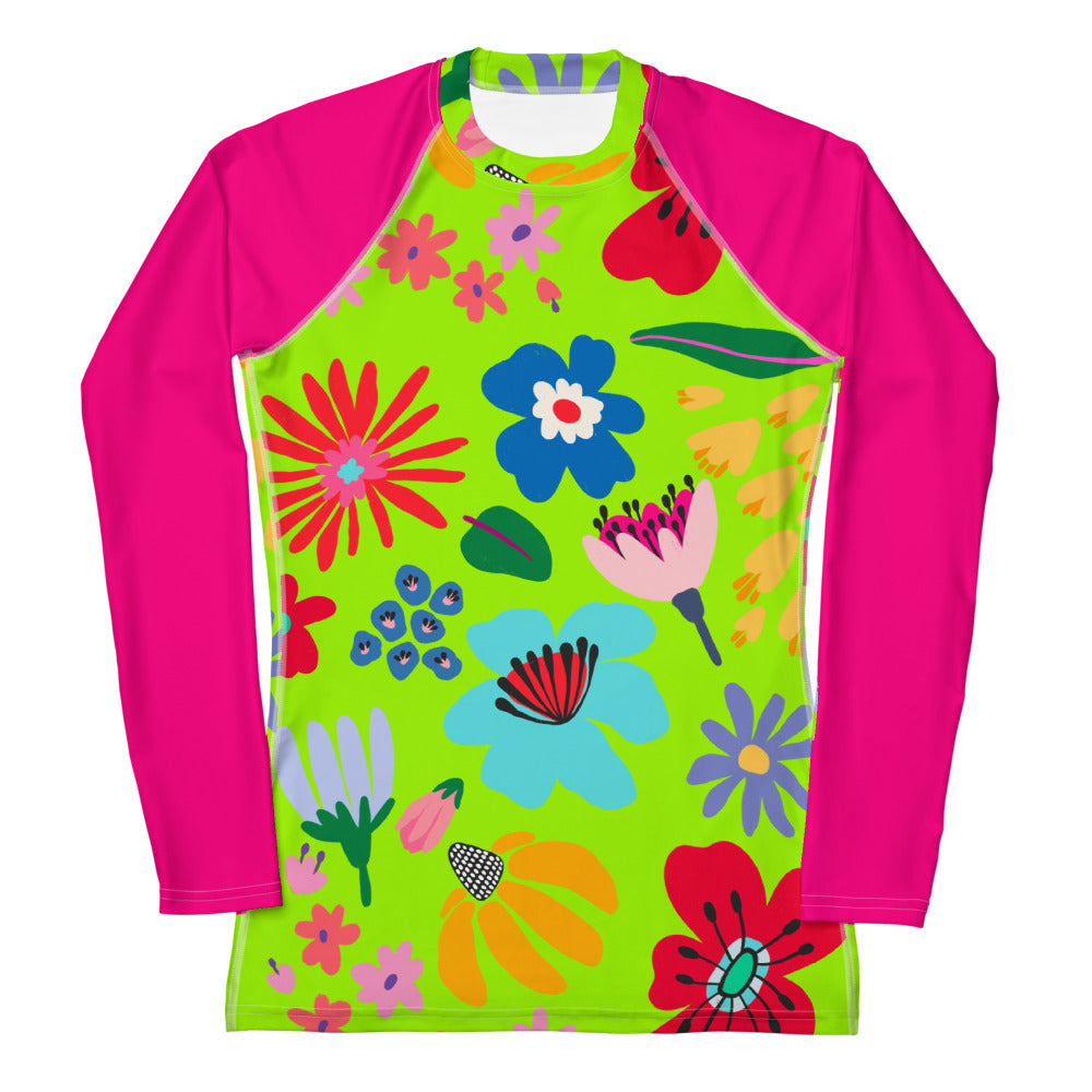 Match My Mini Women's Rash Guard - Once And Floral