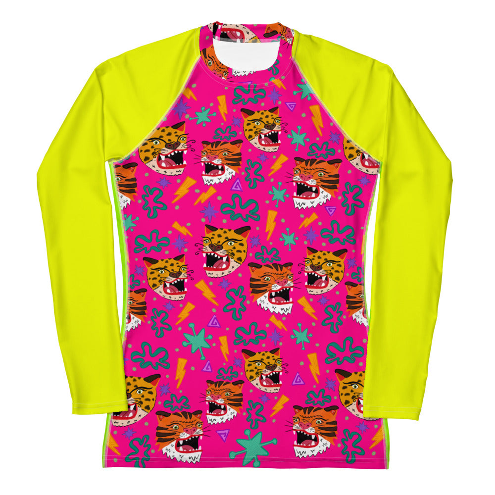 Match My Mini Women's Rash Guard - Big Cats